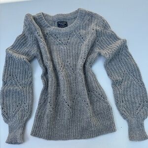 Abercrombie & Fitch Gray Textured Women's Sweater